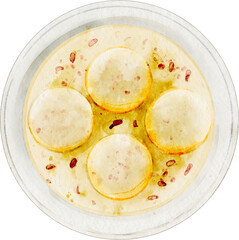watercolor rasmalai