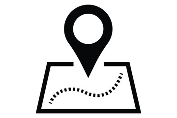 Location & Map Pin Icon Set – Vector Outline Symbols for GPS, Navigation, Geolocation, and Mapping