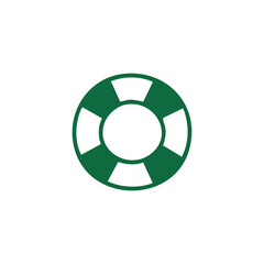 Green Swimming Ring Icon
