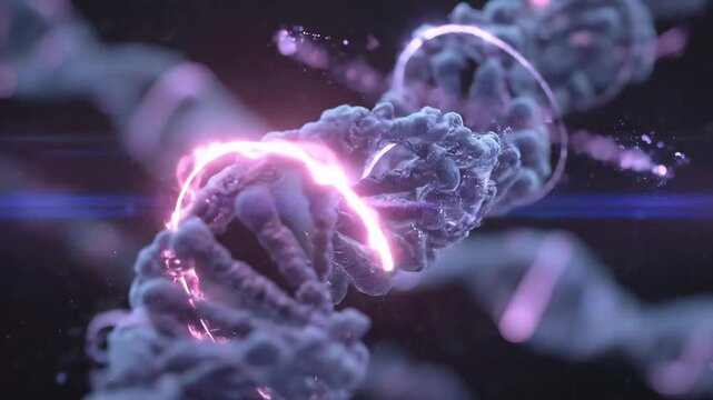 DNA Strand with Plasma