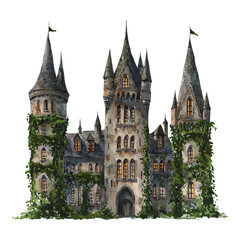 Fototapeta premium Fantasy Castle Vector Illustration 