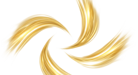 Elegant golden swirls flow against black, creating a modern backdrop for luxury branding, festive greetings, or sophisticated presentations