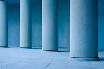 Clean architectural columns conveying trust and professional strength