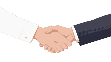 Business Handshake Vector Illustration