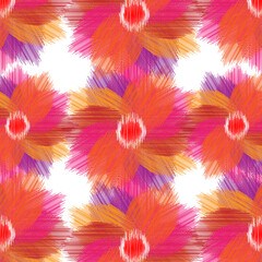 abstract background with flowers