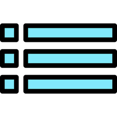 Checklist Items Menu Lineal Colour Style Vector Icon