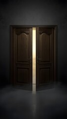 mysterious wooden doors