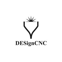 CNC machine illustration logo design, abstract, laser beam sparks, laser cutting, metalworking, element, machining, computer, stainless, modern, industrial, engineering, symbol, sign, laser, cutting