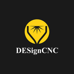 CNC machine illustration logo design, abstract, laser beam sparks, laser cutting, metalworking, element, machining, computer, stainless, modern, industrial, engineering, symbol, sign, laser, cutting