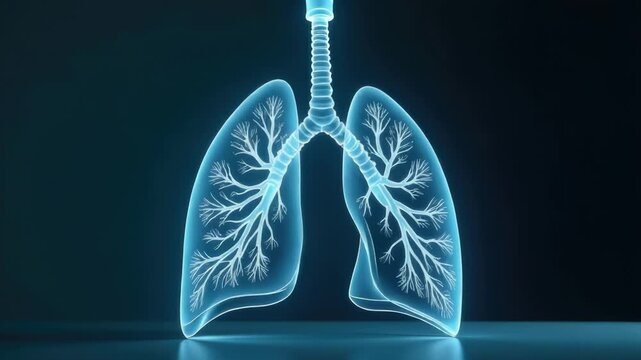 Anatomically correct 3D representation of human lungs, ideal for medical education and research purposes