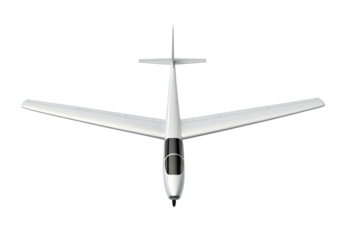 Gray stealth fighter jet with angular design front overhead view, isolated on a transparent background