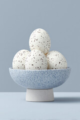 easter eggs in a basket