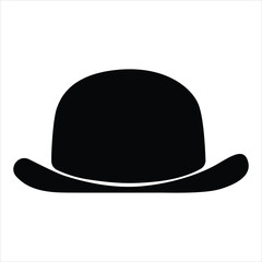 Top hat icon collection. Solid, filled icon set of top hats: classic hat, silk, magicians , vintage , steampunk top hat, wedding top. Vector icon. Hat icon filled flat sign concept for web design.Hat 