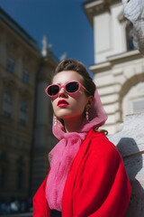 young woman in sunglasses