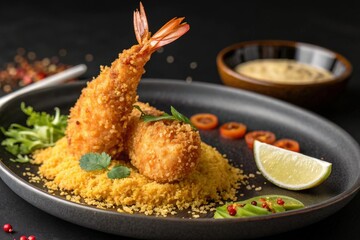 Crispy Bengali Prawn Cutlet &ndash; Golden Fried Seafood Snack Photo