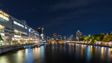 Obraz premium Cityscape Timmabashi in Osaka in Japan