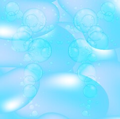The action of bubbles created when water is poured into many colours for your pc and laptop screen.
