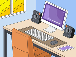 Desk Setup &ndash; Basic Workstation