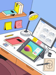 Desk Setup &ndash; Digital Artist Desk