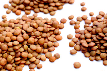 Lentils are small brown legumes rich in protein and fiber