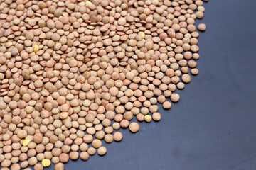Lentils are small brown legumes rich in protein and fiber