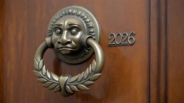 Greek Brass Door Knocker Olive Branch 2026 Newyear