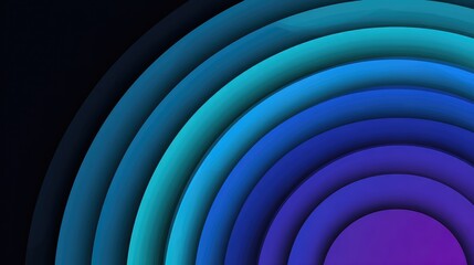 Colorful gradient circles overlapping in a visually striking pattern, showcasing a blend of blue, teal, and purple shades against a dark background for artistic designs