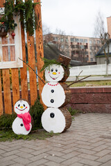 Christmas and New Year decorations in the city for the New Year 2026