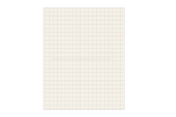 White squared paper with subtle shadow on transparent background for notes and design elements