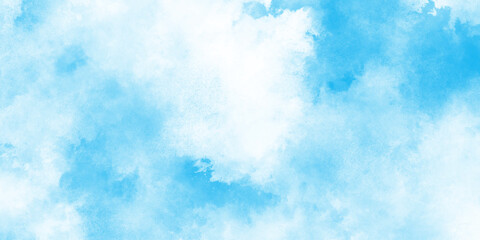 Light sky blue watercolor background, Abstract beautiful light blue cloudy sky concept for design template, illustration art marble painting sky, abstract design watercolor picture painting .