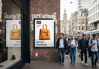 Outdoor city advertising frame