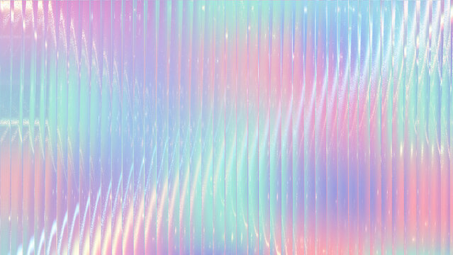 Holographic pastel gradient background with shimmering stripes