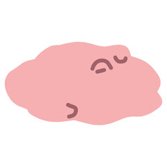 シンプルにデフォルメしたかわいいメンダコのイラスト