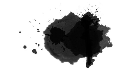 Grunge Ink Splat Vector Illustration on Background, Creative Artistic Splatter Texture for Design and Effects