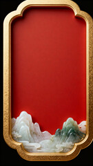 Gold frosted metal 3D font border
