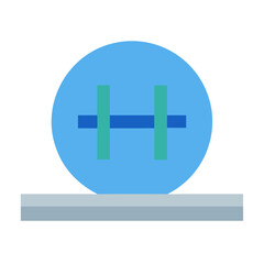 Abstract bridge icon representing connection and technological progress
