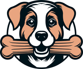 
Stylish Dog Profile bites a bone