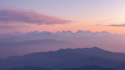 Fototapeta premium sunrise over mountains