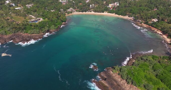 Aerial View of Hiriketiya Bay, Sri Lanka