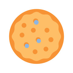 Abstract cookie vector illustration with pastel color palette design