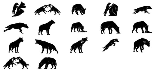 songs of the savage plain a chronicle of the hyena clans rituals set, isolated on transparent background