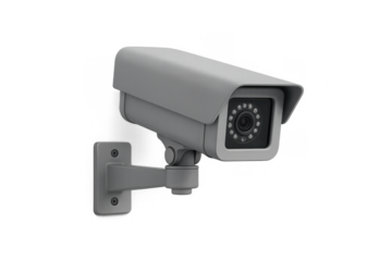 Cctv camera for security, surveillance, and monitoring, providing home protection and safety, transparent background