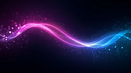 Fototapeta premium Abstract Glowing Lines of Light and Color on Dark Background Art and Design