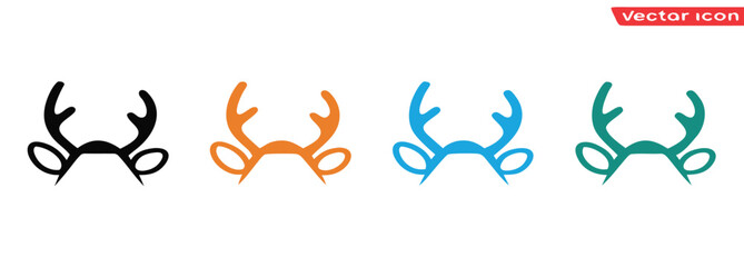 Black laurel wreath icon. Icon laurel wreath vector design and illustration.Award laurel wreaths with ribbons in various colors.editable stroke