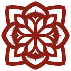 chinese floral paper cutting