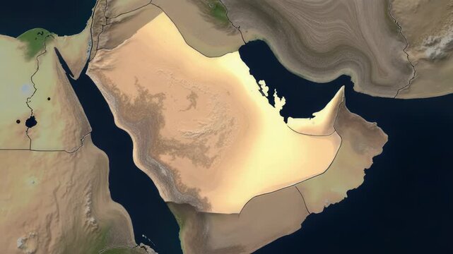 Video Satellite of the Middle East region