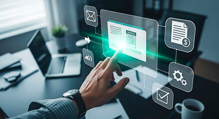 The concept of digital document management.