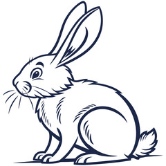 Rabbit illustration animal bunny vector