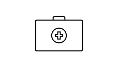 illustration vector graphic of first aid kit. First aid kit icon. Perfect for Healthcare.