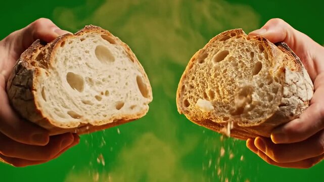 Breaking Bread - A Visual Exploration of Freshness and Texture.